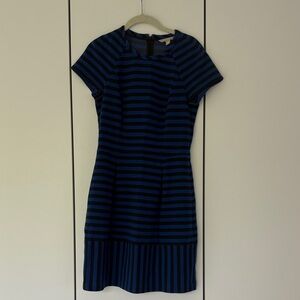 Banana Republic Navy and Black Striped Mini Dress